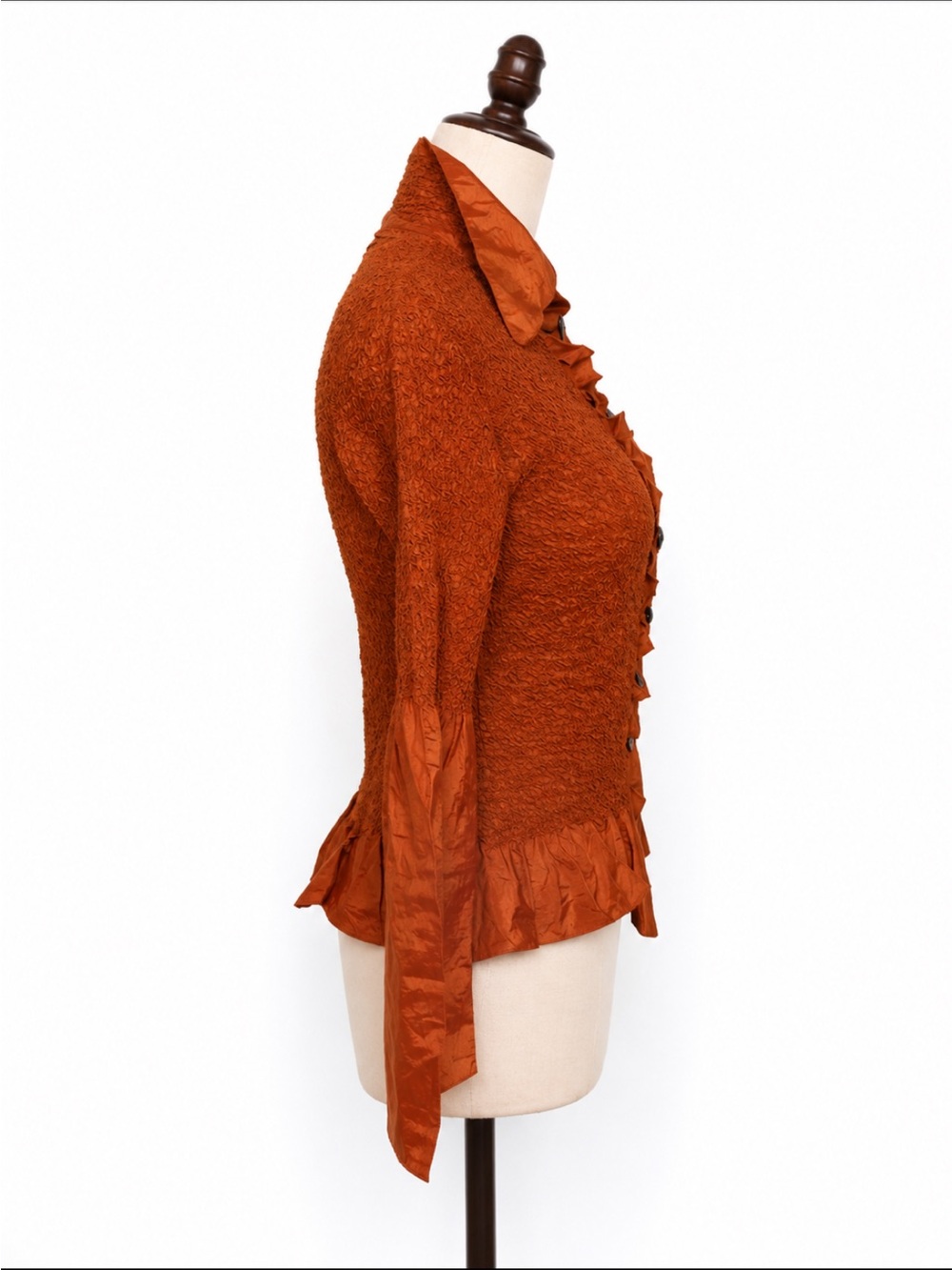 PEPLUM by Yoshiki Hishinuma Vintage 90s Burnt Orange … - Gem